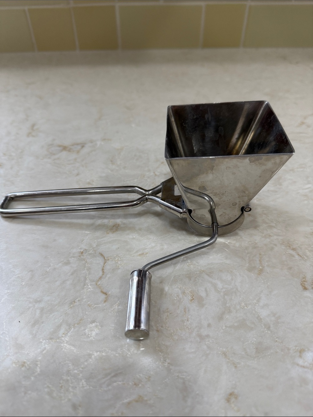 Cuisipro Vintage Stainless Steel Handheld Herb, Cheese Food Chopper - Silver